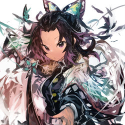 This is a pixiv picture whose title is 胡蝶しのぶ.