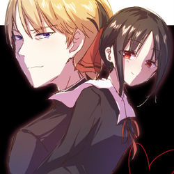This is a pixiv picture whose title is かぐや様は告らせたい〜天才たちの恋愛頭脳戦〜.