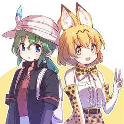 This is a pixiv picture whose title is けものフレンズ2.