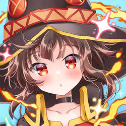 This is a pixiv picture whose title is 紅魔の娘.