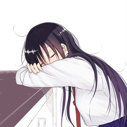This is a pixiv picture whose title is 隣の女子.