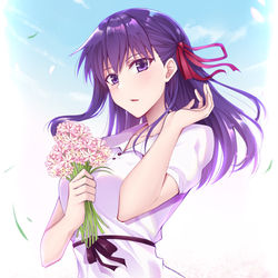 This is a pixiv picture whose title is 間桐桜.