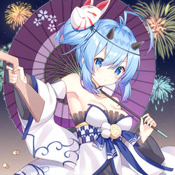 This is a pixiv picture whose title is お祭り電.