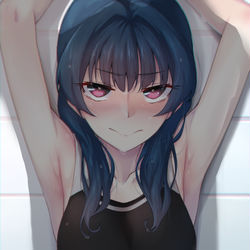 This is a pixiv picture whose title is 善子ちゃんとプール.