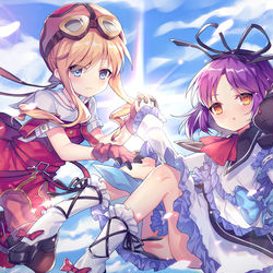 This is a pixiv picture whose title is 空の軌跡.