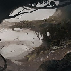 This is a pixiv picture whose title is witch swamp.