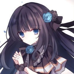 This is a pixiv picture whose title is †対立†.