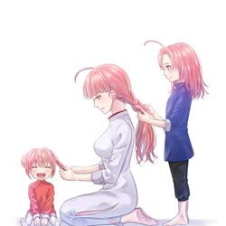 This is a pixiv picture whose title is 夜兎親子の朝。.