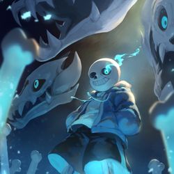 This is a pixiv picture whose title is Sans.
