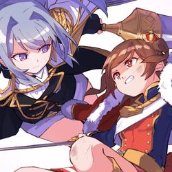 This is a pixiv picture whose title is vs.
