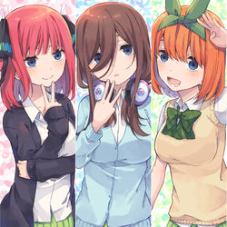 This is a pixiv picture whose title is 五等分の花嫁.