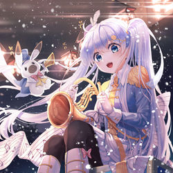 This is a pixiv picture whose title is 雪ミク2020.