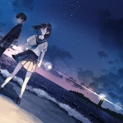This is a pixiv picture whose title is 【新刊発売】いなくなれ、群青.