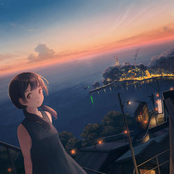 This is a pixiv picture whose title is 早く行こ？.