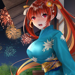 This is a pixiv picture whose title is 浴衣ホノルル.