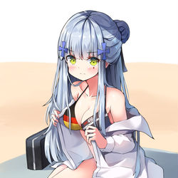 This is a pixiv picture whose title is HK416.