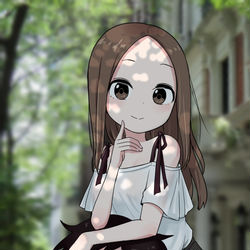 This is a pixiv picture whose title is からかい上手の高木さん.