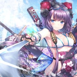 This is a pixiv picture whose title is 水着北斎ちゃん.