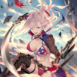 This is a pixiv picture whose title is バサカ水着武蔵.