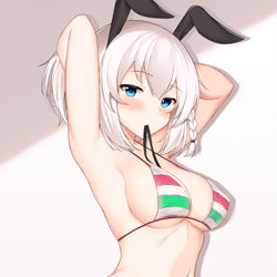 This is a pixiv picture whose title is 水着バニガール.