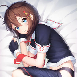 This is a pixiv picture whose title is 就役日.