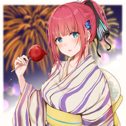 This is a pixiv picture whose title is 浴衣の二乃ちゃんです.