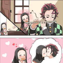 This is a pixiv picture whose title is 鬼滅の刃の漫画.