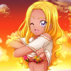 This is a pixiv picture whose title is えれなさん水着２.