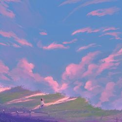 This is a pixiv picture whose title is 赠予你花与天空.