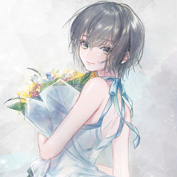 This is a pixiv picture whose title is 男の娘.