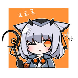 This is a pixiv picture whose title is 涂了一个白咕咕的小头像.