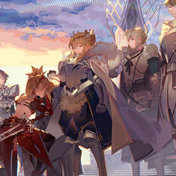 This is a pixiv picture whose title is 円卓の騎士.