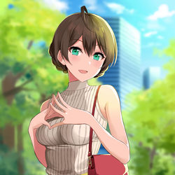 This is a pixiv picture whose title is 歌織さん♪.