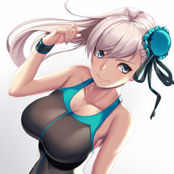 This is a pixiv picture whose title is 水着武蔵ちゃん.