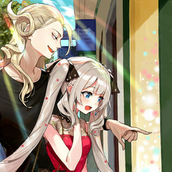 This is a pixiv picture whose title is マリーちゃんとアマデウス.