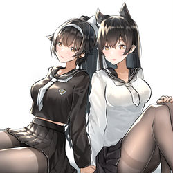 This is a pixiv picture whose title is 愛宕、高雄.