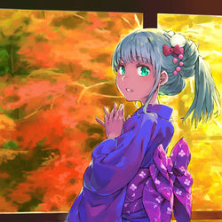 This is a pixiv picture whose title is 秋と和装のインデックスさん.
