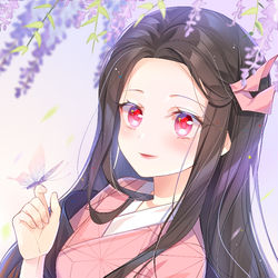 This is a pixiv picture whose title is 祢豆子.