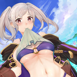 This is a pixiv picture whose title is 海辺の策士.