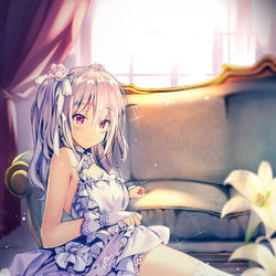 This is a pixiv picture whose title is 祝宴の白姫.