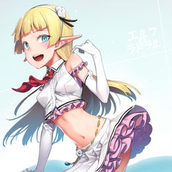 This is a pixiv picture whose title is 【Skeb】エルフのラドラル.