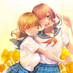 This is a pixiv picture whose title is 「ずっと一緒だよ」.