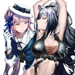 This is a pixiv picture whose title is Arknights 锡兰X黑.