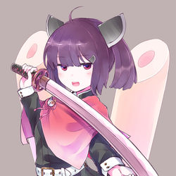 This is a pixiv picture whose title is 東北のクソガキ剣士.