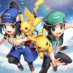 This is a pixiv picture whose title is ポケマス.