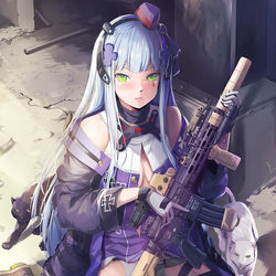 This is a pixiv picture whose title is HK416 Mod. III.