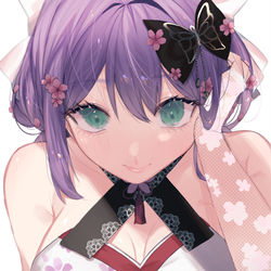 This is a pixiv picture whose title is 桜凛月.