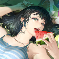 This is a pixiv picture whose title is 通り過ぎる夏.