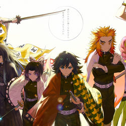 This is a pixiv picture whose title is 柱.