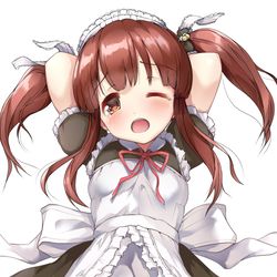 This is a pixiv picture whose title is ドジっ子メイド智絵里ちゃん.